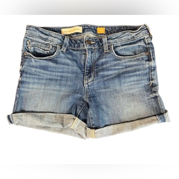 ANTHROPOLOGY Pilcro & The Letterpress Denim Shorts Stet Fit Low Rise size 27 - Picture 1 of 9
